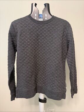 Threads 4 Thought Quilted Crewneck Sweater - Charcoal